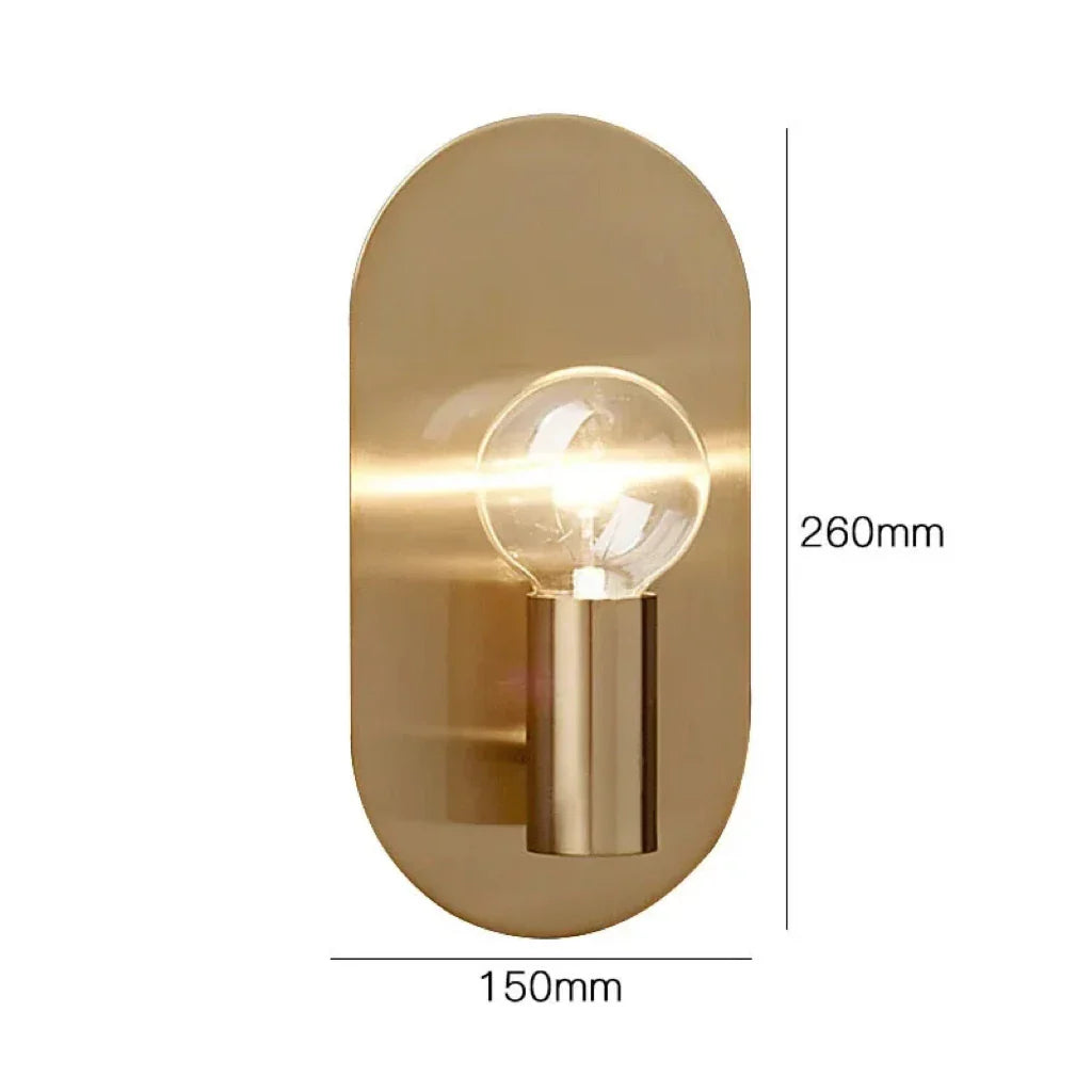 Afralia™ Gold Bedroom Wall Sconce Indoor Lighting Fixture for Elegant Home Decor