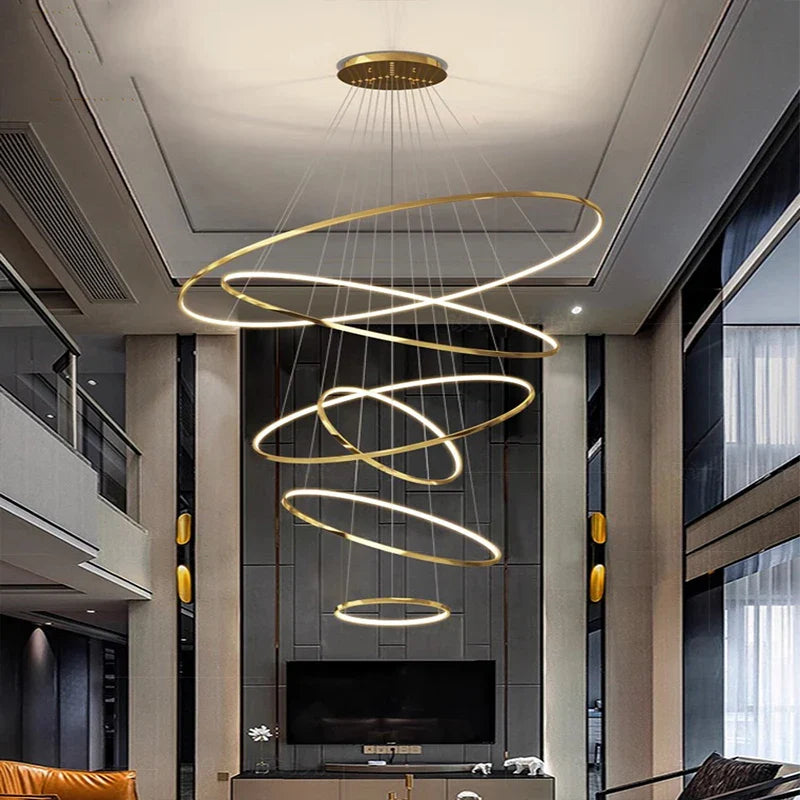 Nordic Stair Chandelier Afralia™ Pendant Light for Living Room Dining Room Lighting