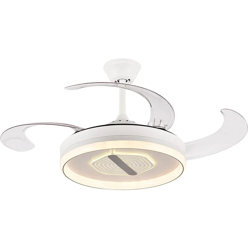 Afralia™ Smart LED Ceiling Fan Light with Remote Control Silent Design