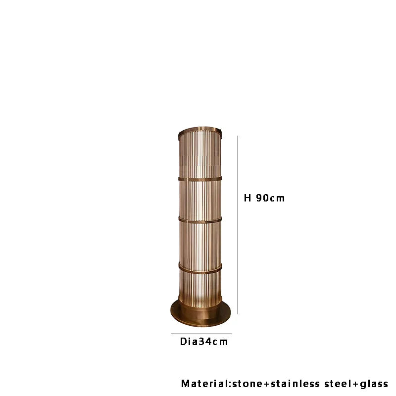 Afralia™ Luxury Glass Floor Lamp for Chic Living Spaces