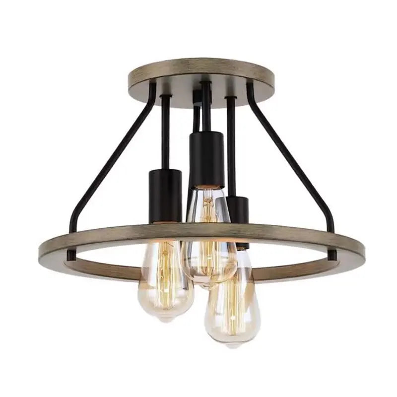 Afralia™ Retro Rural Ceiling Light for Kitchen Bedroom Balcony Industrial Farmhouse Style