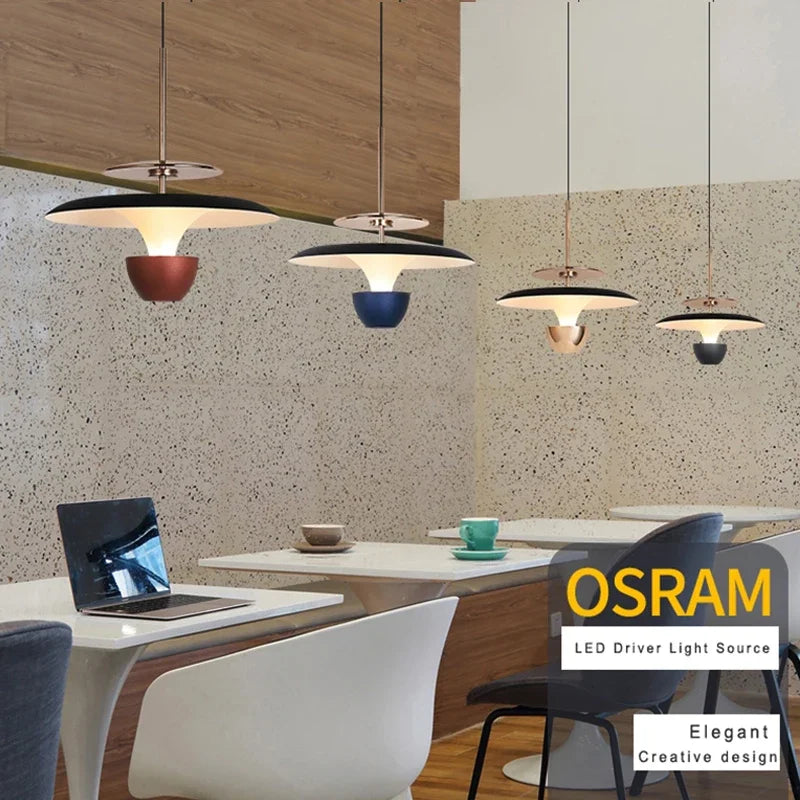 Afralia™ LED Pendant Light: Colourful Chandelier for Kitchen, Dining Room, Bedroom.