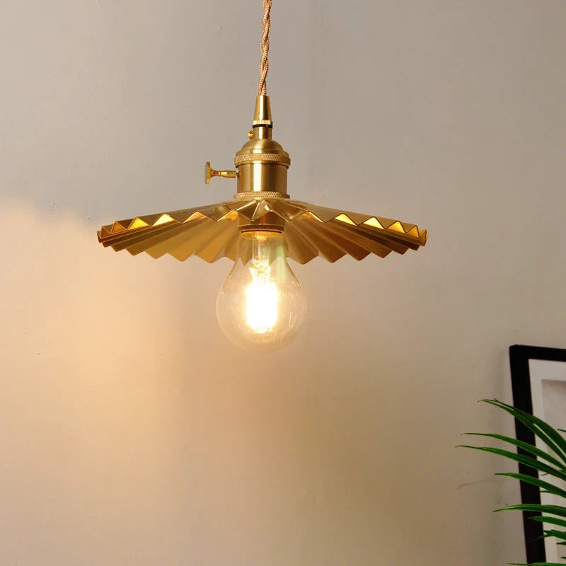 Afralia™ Copper LED Pendant Lights: Stylish Nordic Hanging Lamp for Home Decor.