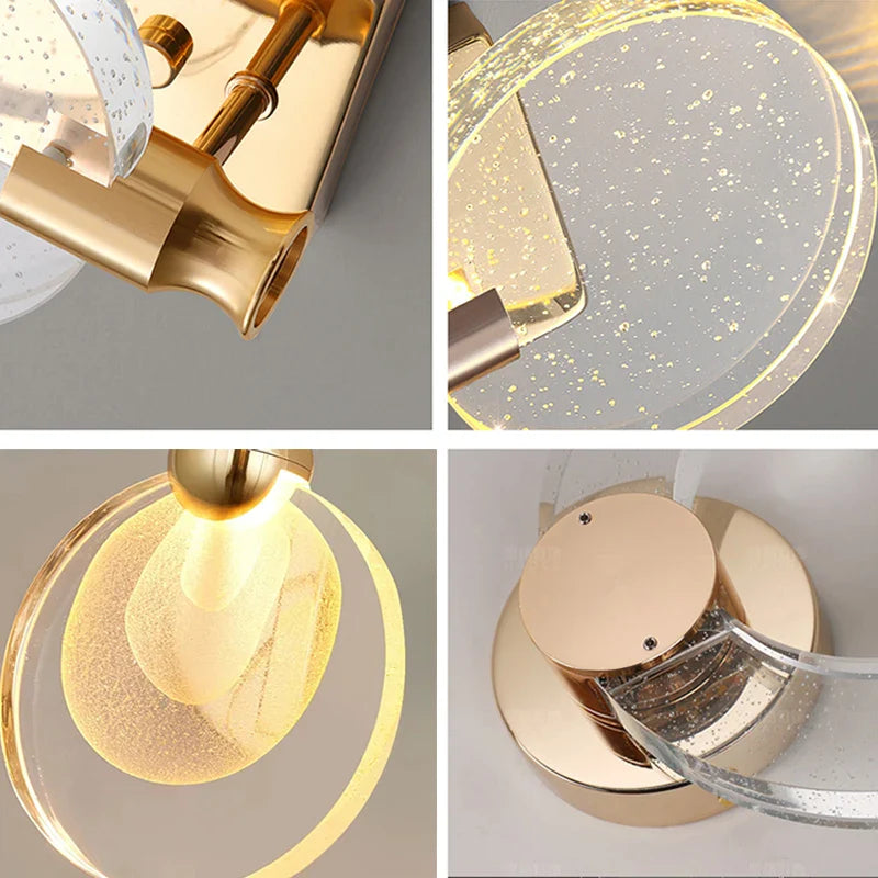 Afralia™ Bubble Crystal Pendant Lights: Nordic LED Hanging Lamps for Living Room, Bedroom & Dining Area