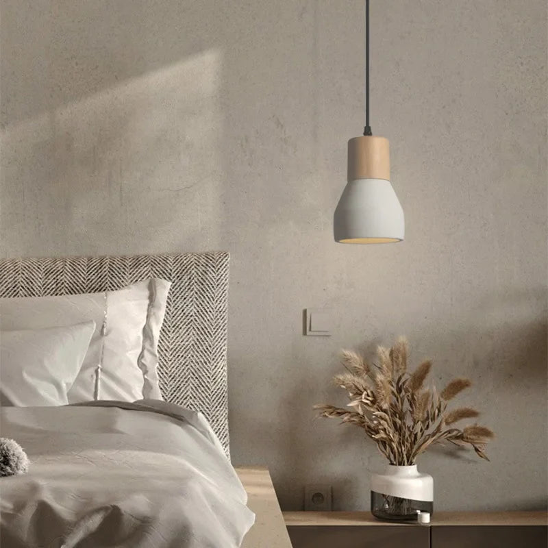 Afralia™ Nordic Cement Pendant Lamp for Stylish Minimalist Bedside Lighting