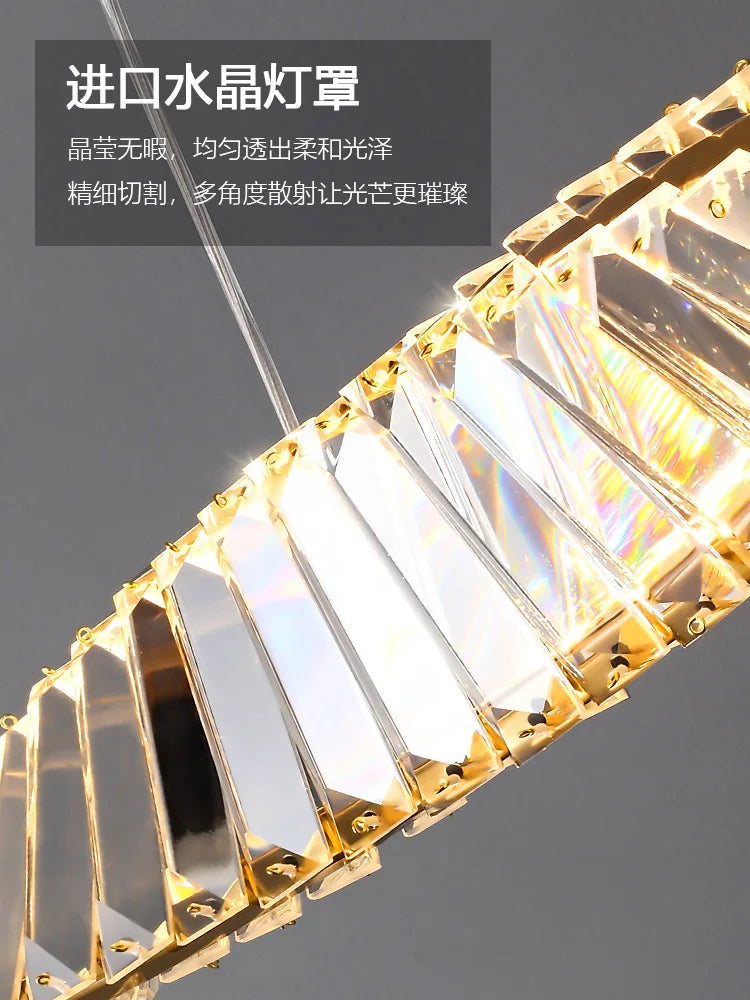 Afralia™ Crystal Chandelier: Modern Luxury for Dining Room and Bar