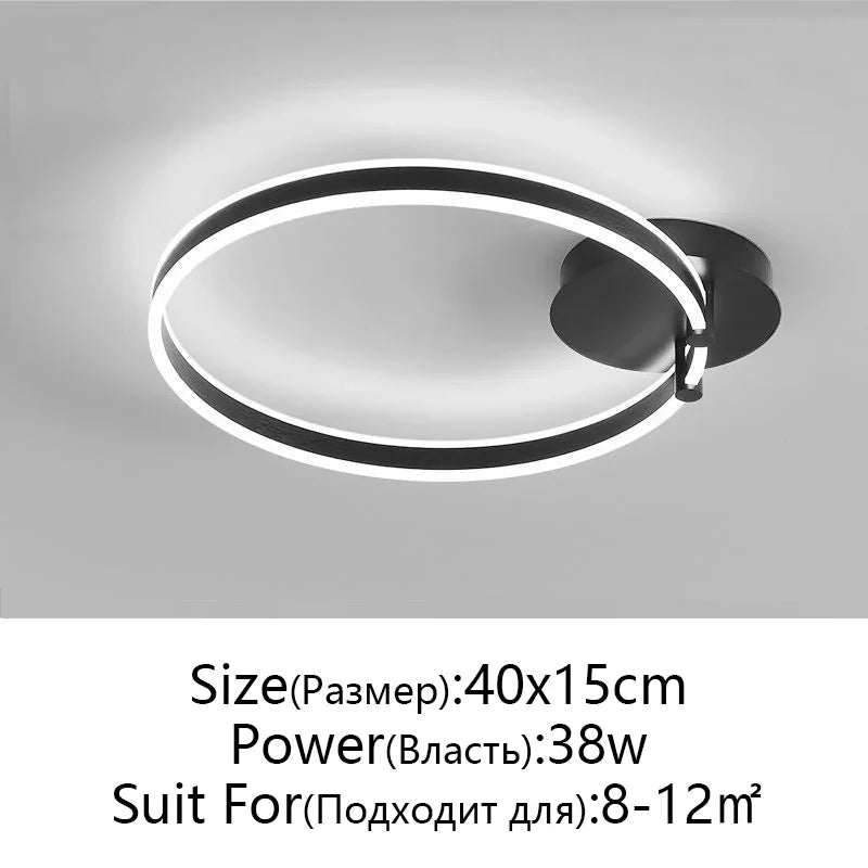 Afralia™ Modern LED Chandelier for Living Room Bedroom Ceiling Lighting