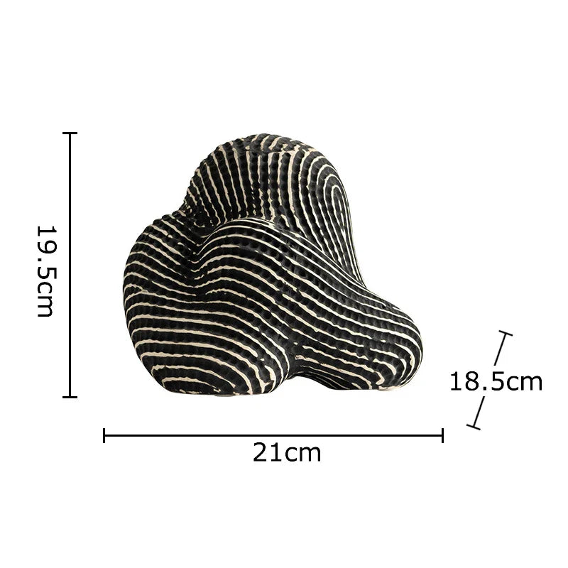 Afralia™ Abstract Ceramic Rockery Sculpture Ornament for Aesthetic Desk Decoration