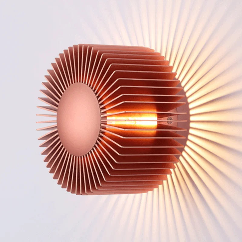 Afralia™ Modern Aluminum Wall Sconce: Designer Black Rose Gold Lamp for Living Room & Bedroom