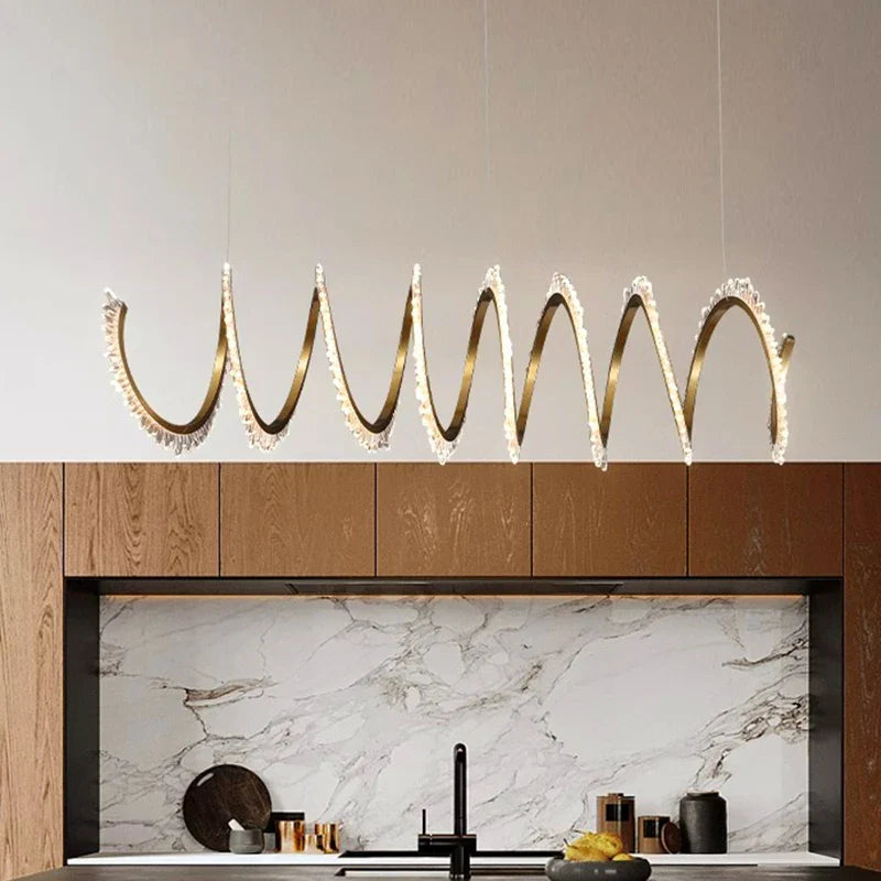 Afralia™ Modern LED Pendant Chandeliers for Living and Dining Rooms