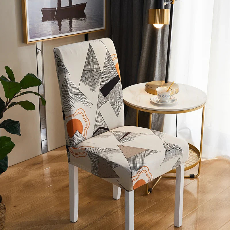 Afralia™ Stretch Print Chair Cover - Elastic Seat Slipcover