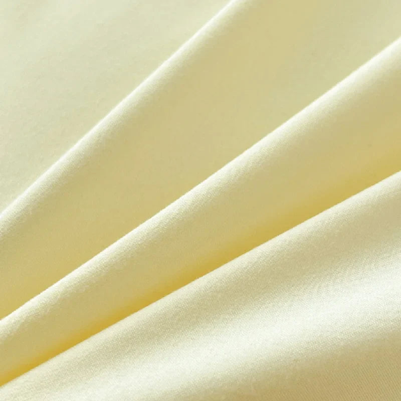 Afralia™ Solid Color Duvet Cover Set - Queen King Full Size Flat Sheet Bedding