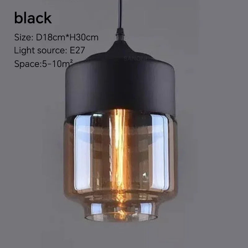 Afralia™ Glass Wood Chandelier LED Pendant Light Fixture for Living Dining Bedroom