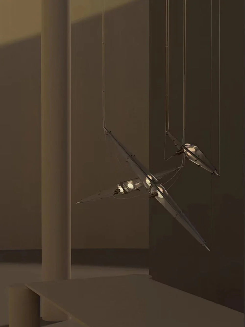 Afralia™ Glass Long Pendant Lights for Kitchen Island & Dining Room