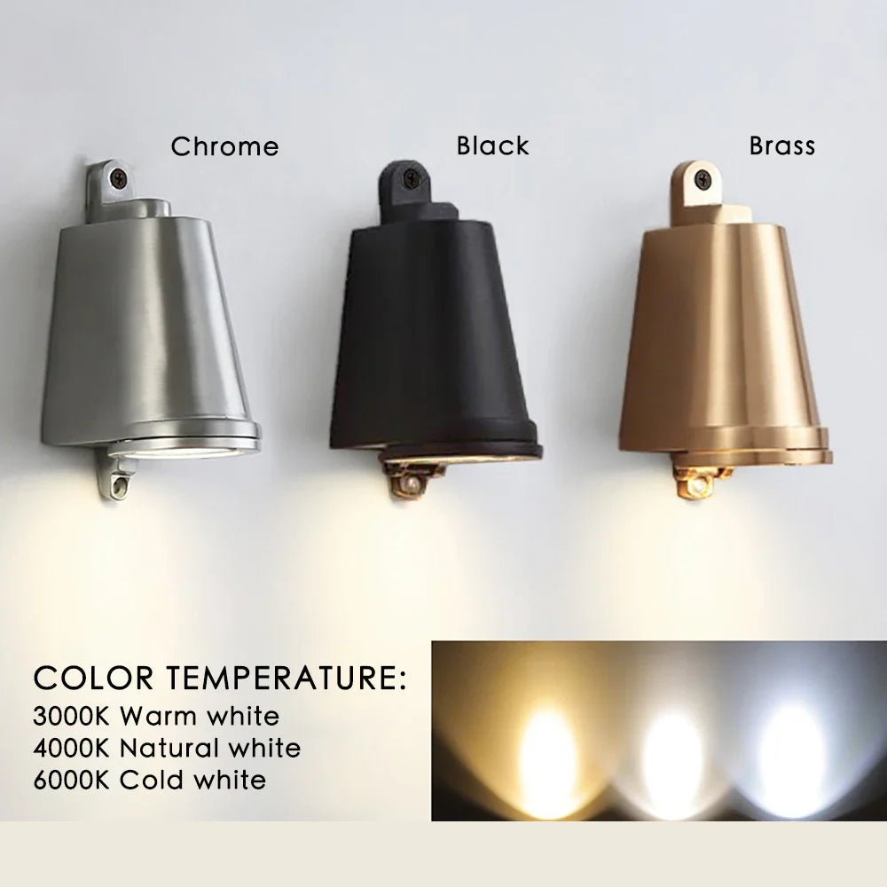 Afralia™ Outdoor LED Wall Lamp Downlight for Garden Porch Park Balcony Street Light