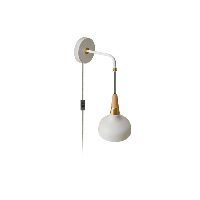 Afralia™ Blue Vintage Wall Lamp with Switch Plug for Bedroom Aisle Mirror Lighting