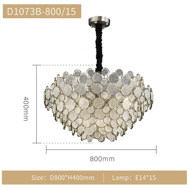 Afralia™ LED Ceiling Chandelier Nordic Luxury Design for Living Dining Bedroom Lighting