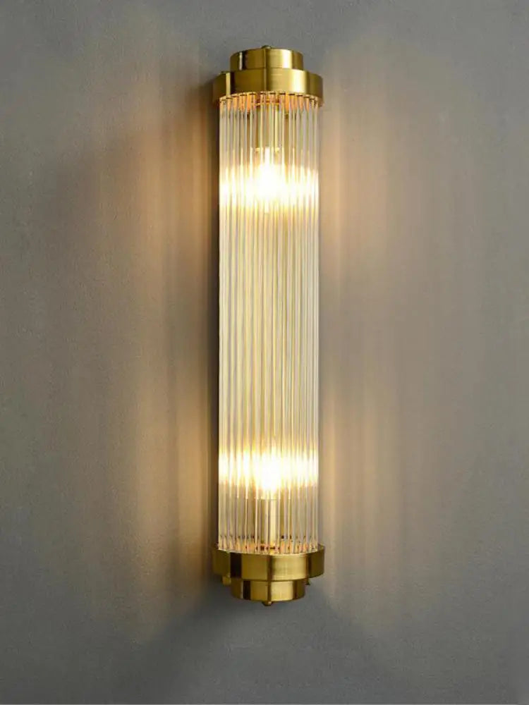 Afralia™ Art Deco Stainless Steel Crystal LED Wall Sconce Black Gold Bedroom Corridor