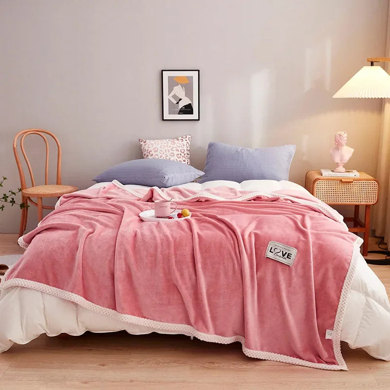 Afralia™ Milk Velvet Plush Blanket: Soft & Cozy Winter Bedding