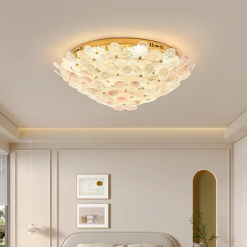 Afralia™ Petal Flower Light for Master Bedroom, Full Spectrum, Eye Protection, Popular Creme Fraiche