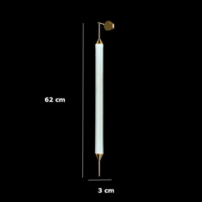 Afralia™ Gold LED Glass Tube Chandelier, Modern Luxury Ceiling Light Fixture