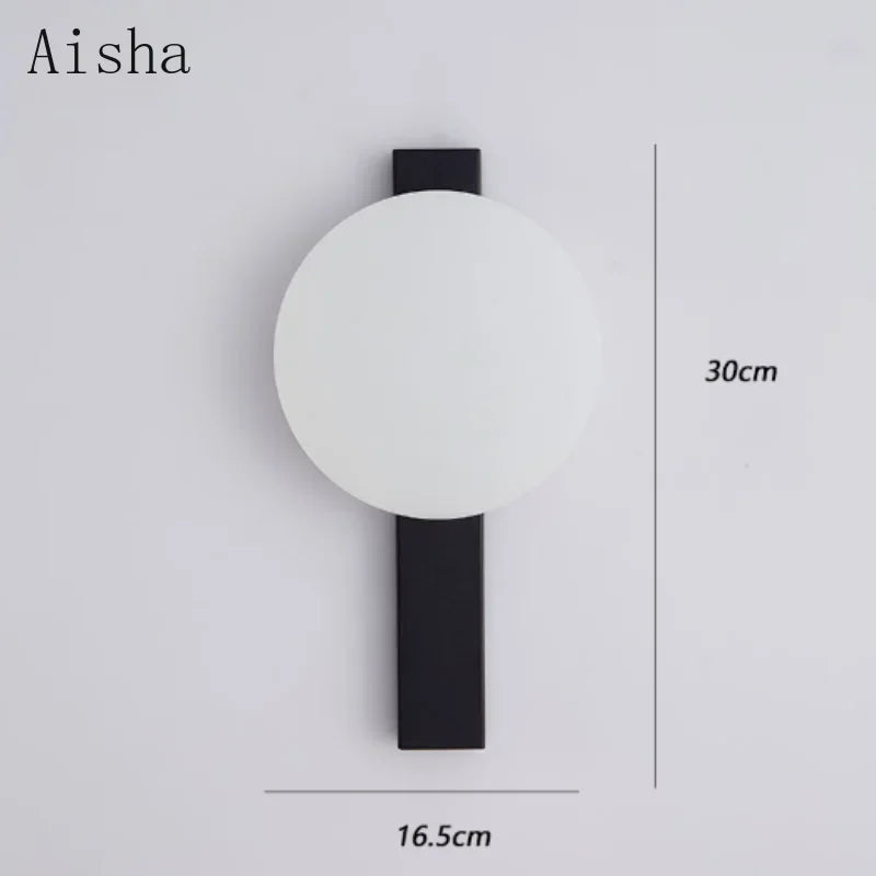 Afralia™ Nordic LED Circular Wall Lamp - Minimalist Home Lighting