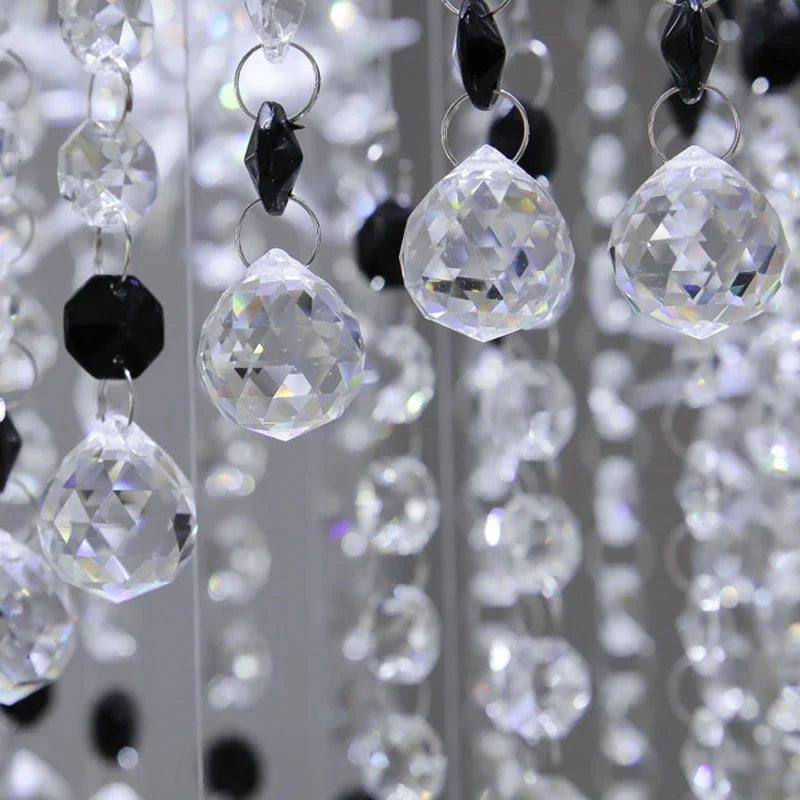 Afralia™ Modern Crystal Staircase Chandelier LED Hanging Light for Large Living Room