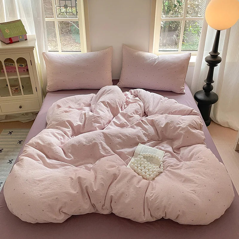 Afralia™ Double-Layer Cotton Bedding Set - High-Quality, Ultra Soft Quilt Set