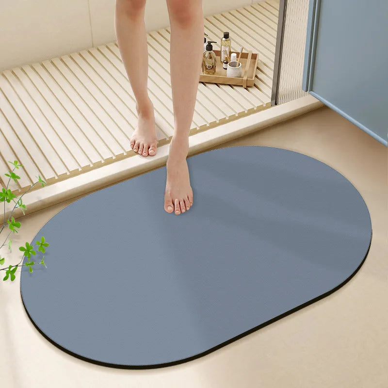 Afralia™ Diatom Ooze Bath Rug: Super Absorbent Non-slip Mat for Bathroom & Toilets