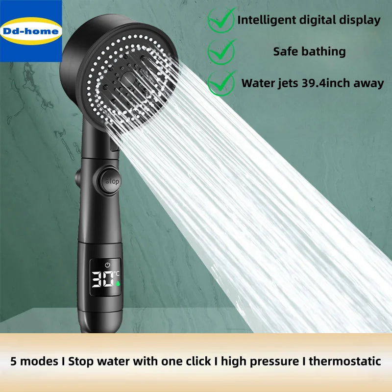 Afralia™ High Pressure Hand-held Showerhead Kit for Bathroom Essentials