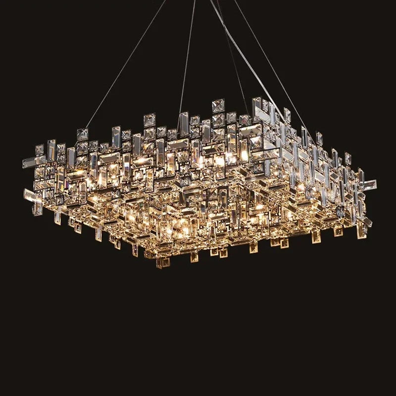 Afralia™ Chrome LED Crystal Chandelier for Sophisticated Home Lighting