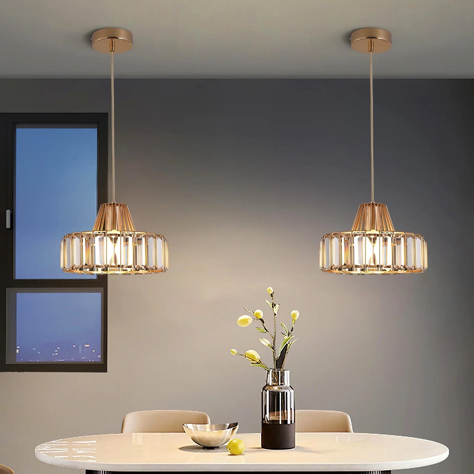 Afralia™ Modern Minimalist Pendant Lights, Led Black/Gold Hanging Lamps for Interior Decor