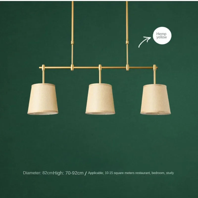 Afralia™ Three-Headed Wrought Iron Chandelier for Dining Room and Bar Counter