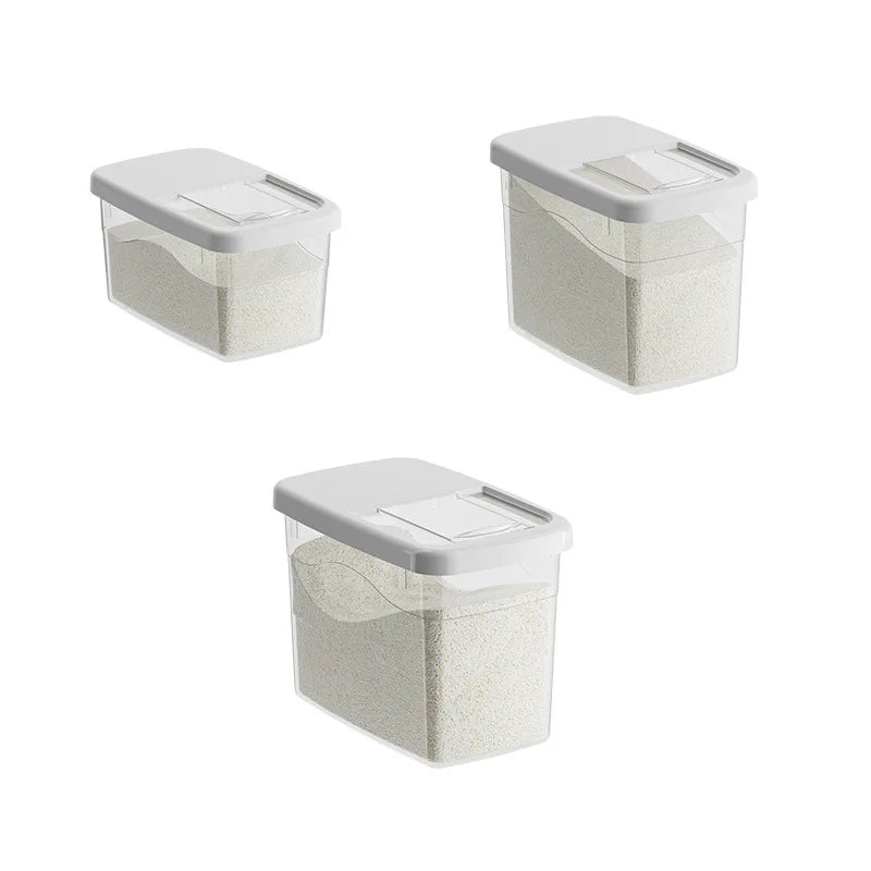 Afralia™ Rice Storage Box Sealed Grain Dispenser Cereal Container Kitchen Organizer