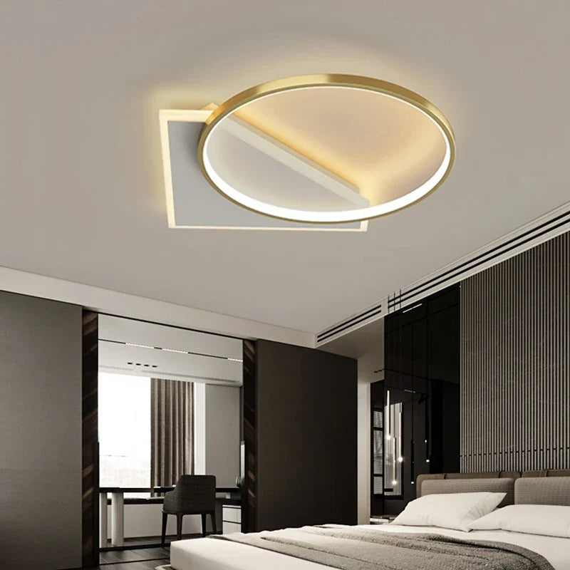 Afralia™ Square LED Ceiling Lamp for Modern Interior Lighting