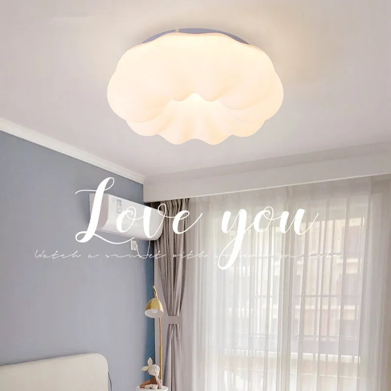 Afralia™ Nordic Cloud LED Chandelier with Remote Control for Dining & Bedroom