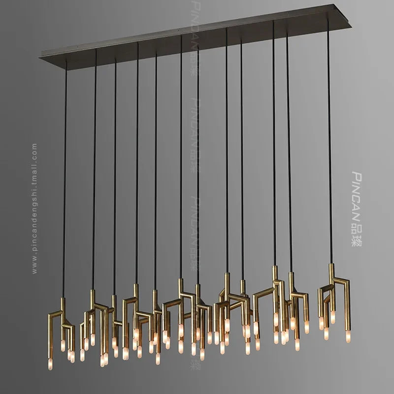 Afralia™ Tree Branch Chandelier Light Luxury Living Room Bar Staircase Decoration Lamps