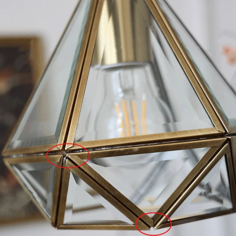 Afralia™ Glass LED Pendant Light Fixture Modern Nordic Hang Lamp for Dining Room