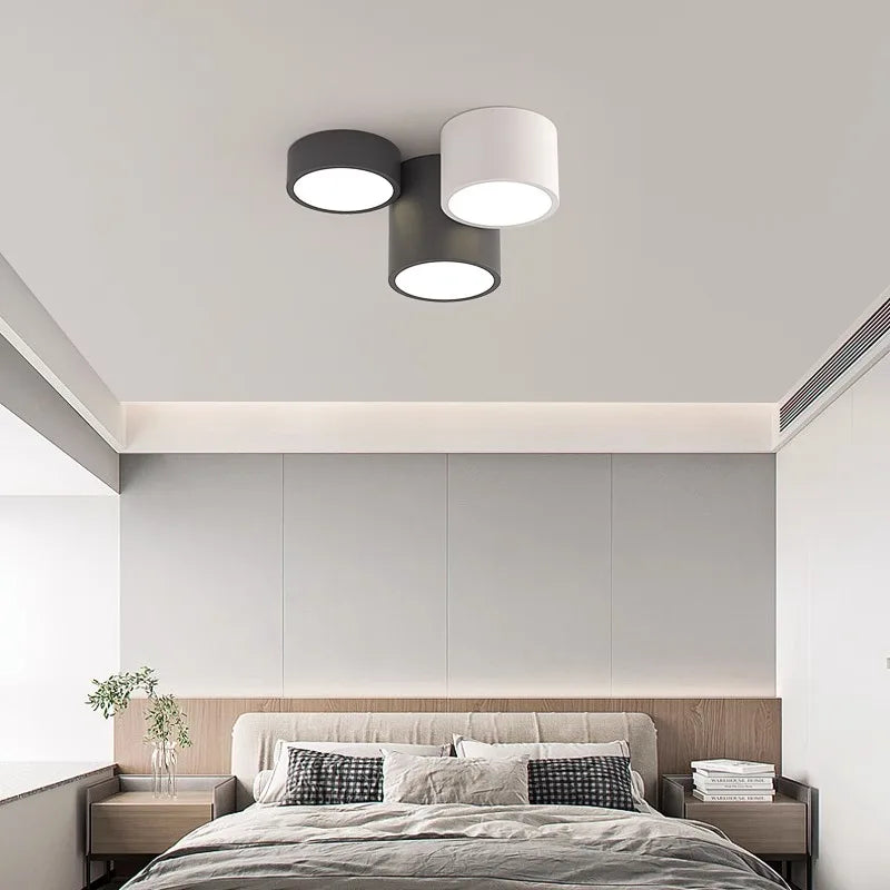 Afralia™ Cylinder LED Ceiling Lamp for Living Room and Bedroom Decor