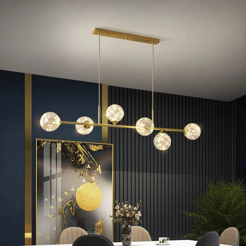 Afralia™ Modern Indoor Pendant Light LED Chandelier Ceiling Lamp