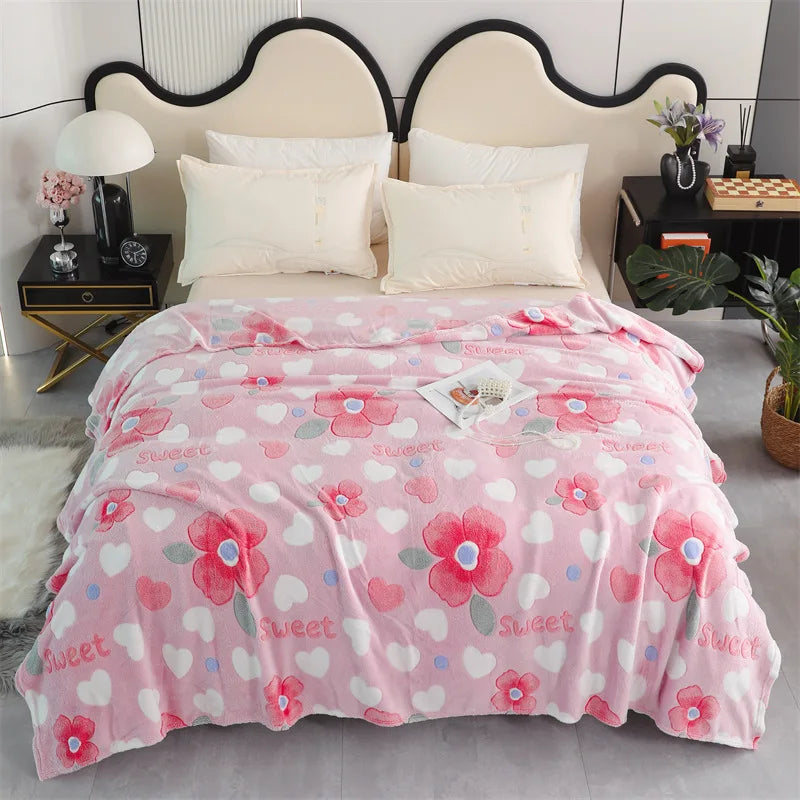 Afralia™ Snowflake Velvet Sofa Cover: Soft Jacquard Flannel Blanket for Spring & Autumn