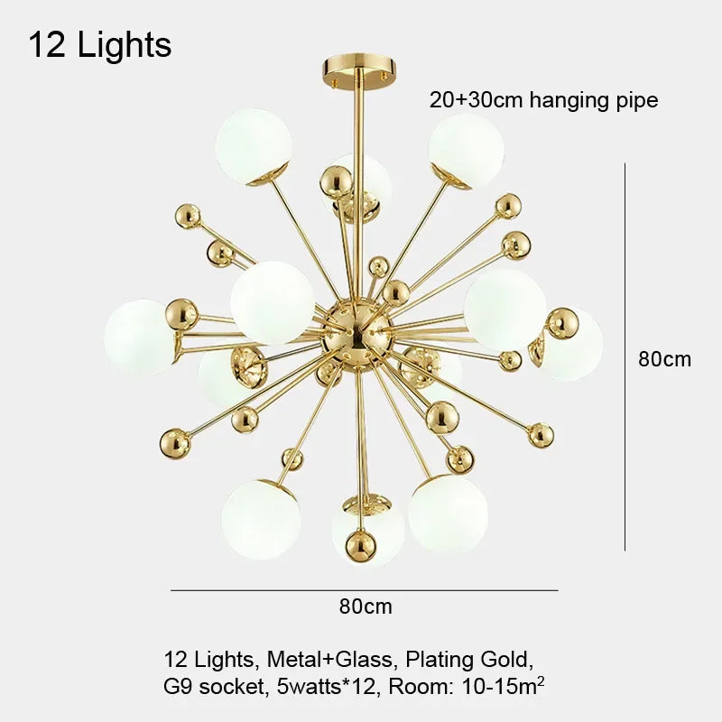 Afralia™ Gold LED Glass Pendant Light for Modern Indoor Lighting