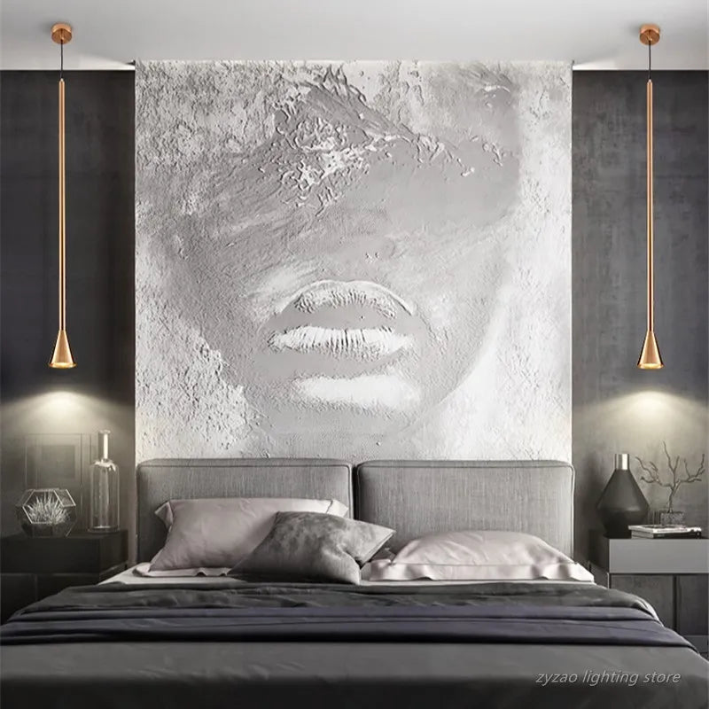 Afralia™ Nordic Minimalist Horn Pendant Light for Living Room and Bedroom