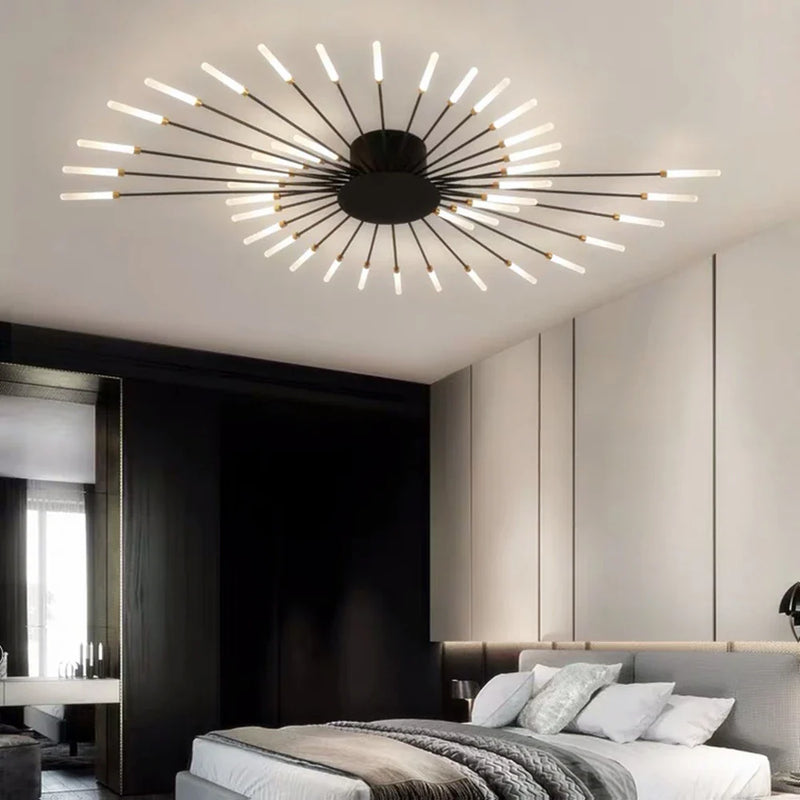 Afralia™ LED Fireworks Pendant Lamps - Modern Living Room Bedroom Chandelier Lighting