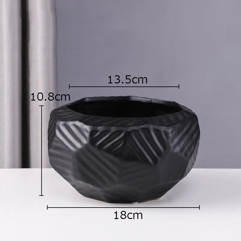 Afralia™ Ceramic Vase Modern Decor Ornaments Pot Plants Flower Arrangement Ornamental Decor vase