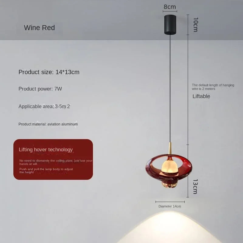 Afralia™ Modern Adjustable Round Pendant Light with LED, Stretchable Angle for Home Decor