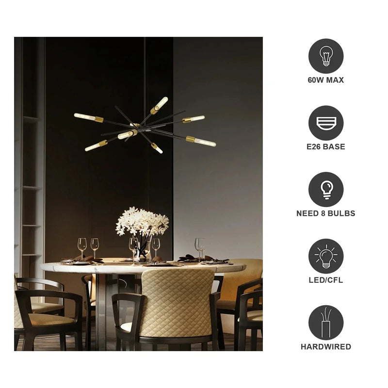 Afralia™ Stylish LED Pendant Chandelier for Modern Home Decor