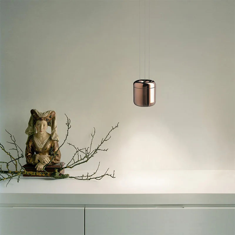 Afralia™ Rose Gold Pendant Light: Minimalist Nordic Creatives Potlight for Living Room and Bedside