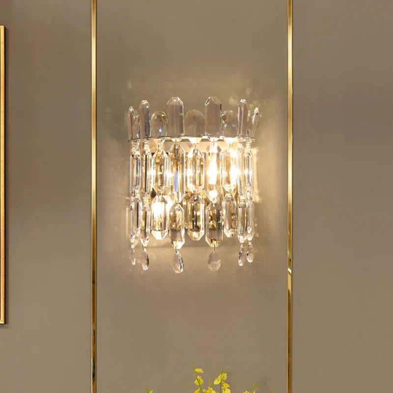 Afralia™ Crystal Wall Lamp: Elegant Luxury for Bedroom, Lobby, Club & Aisle