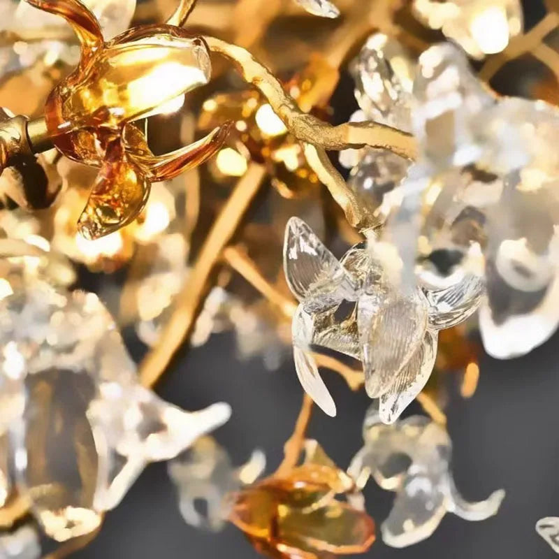 Afralia™ Crystal Branch Chandelier: Luxury Designer Ceiling Crystal Light for Living Room and Bar